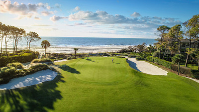 golf course over looking the ocean
