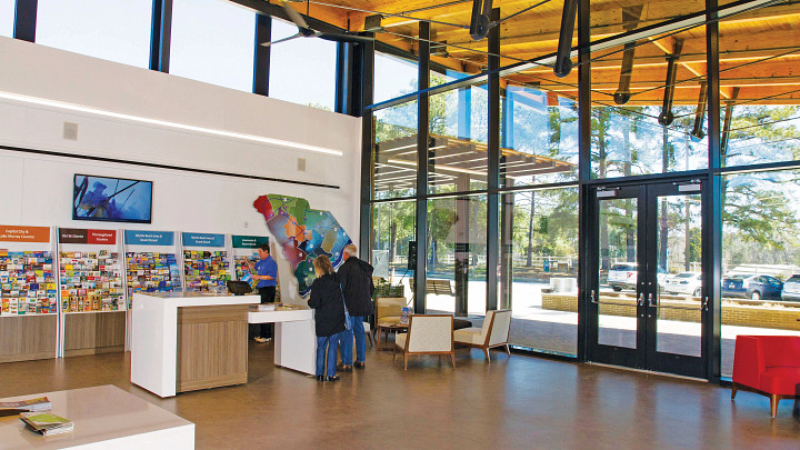 interior of the Fort Mill Welcome Center