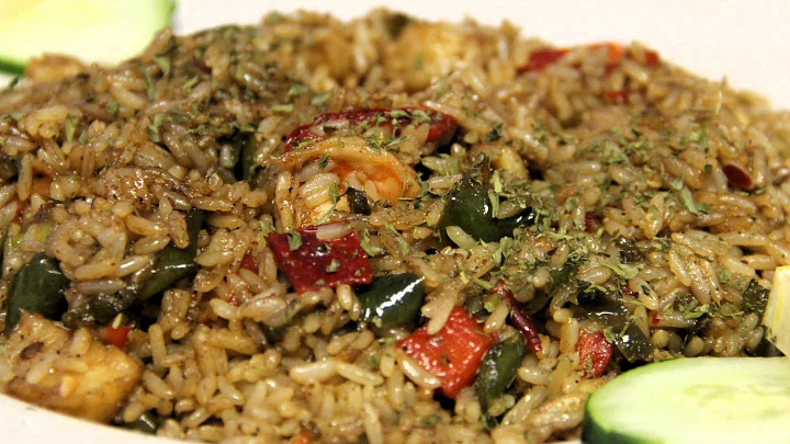 Seafood rice 