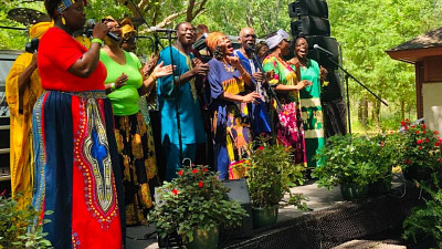singers at a festival