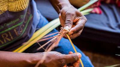 palm branch weaving