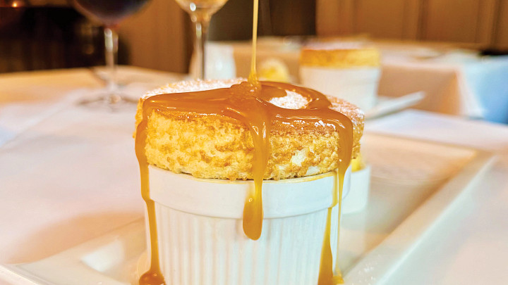 plated soufflé 